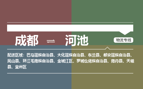 成都到河池物流公司|成都到河池专线（全市/均可派送）